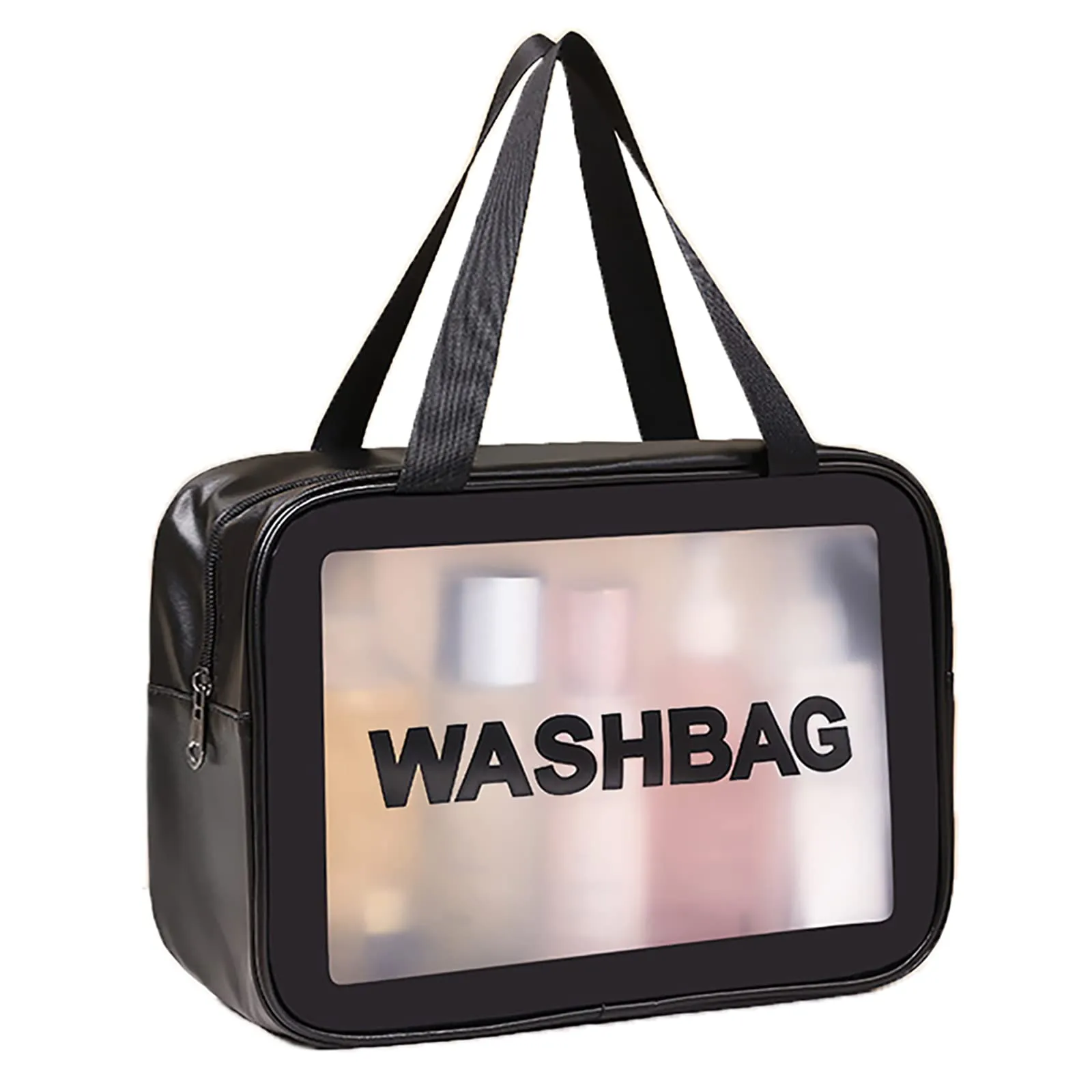 SZDPC Borsa da Toilette Grande per Donne e Uomini, Wash Bag da Viaggio con Maniglia per il Trasporto, Borsa da Doccia Portatile - immagine 1