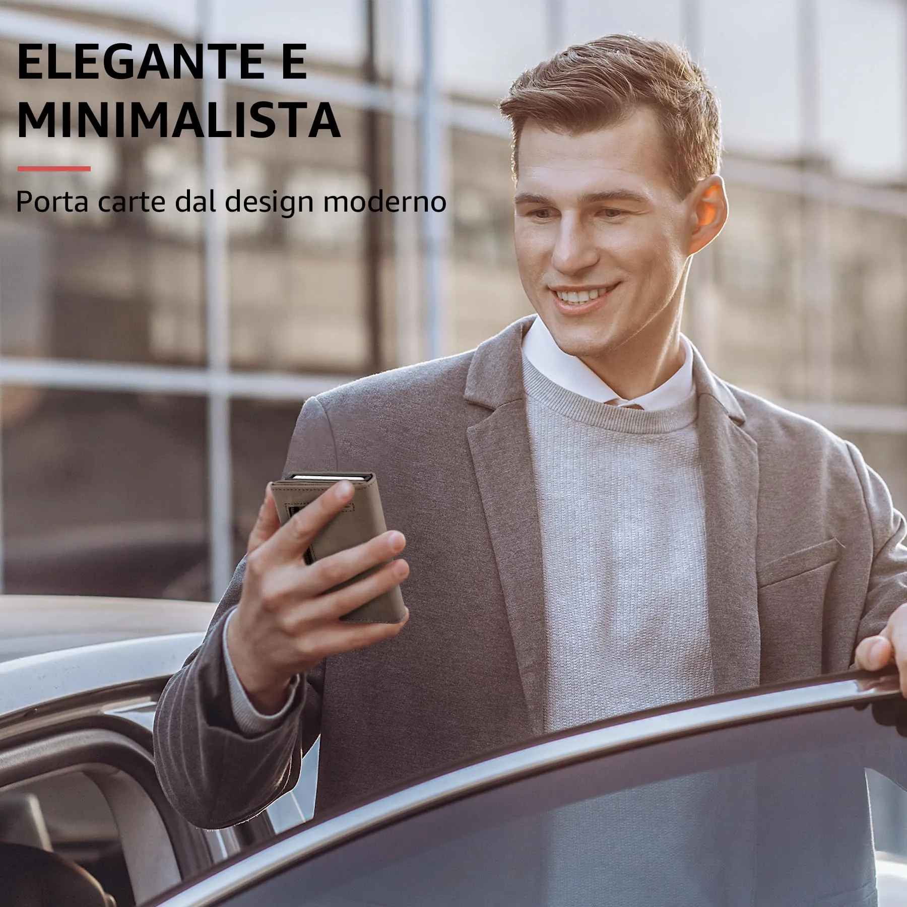 Tomylv Portafoglio Uomo Slim-Porta Carte di Credito-Magnetico Chiusura-RFID - immagine 6