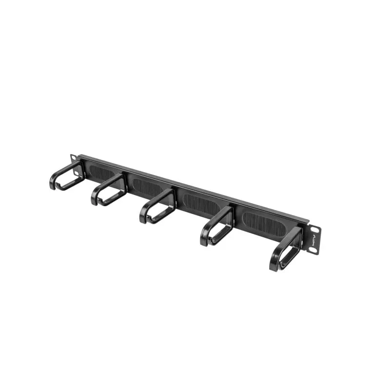 Organizer Cavi Lanberg AK-1203-B Panel Pasacables con Cepillo Nero Organizer Cavi Lanberg AK-1203-B Panel Pasacables con Cepillo Nero - immagine 1