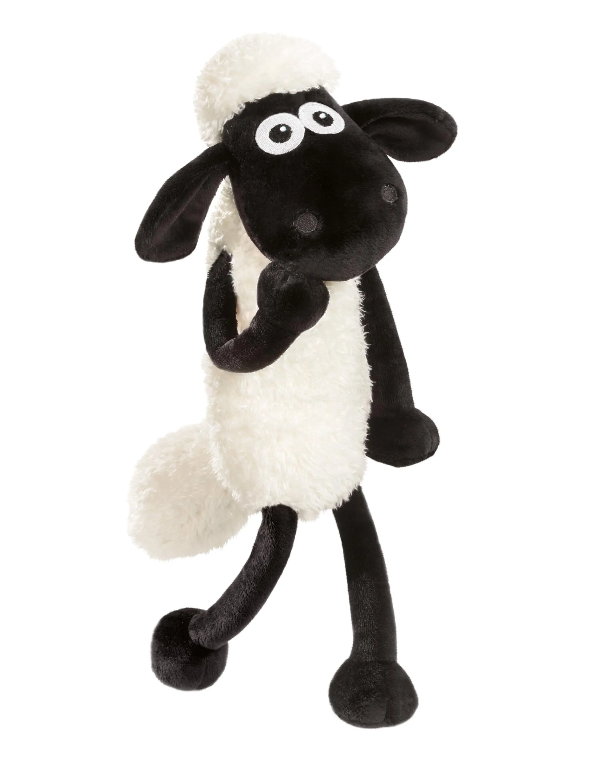 NICI peluche Shaun la pecora 35cm bianco - Simpatico peluchetto con imbottitura morbida per giochi e coccole, Doudou, perfetto come idea regalo per bambini e adulti - 49185 - immagine 1