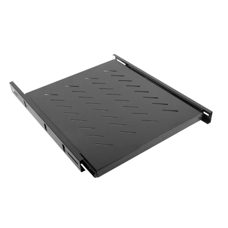 Ripiano Scorrevole Lanberg AK-1007-B 19" Nero 1U 60 kg Ripiano - immagine 1