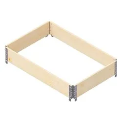 Fioriera Kit Orto legno tenero nordico pefc con angolari acciaio zincato (120x80x19,5cm) Garden Box Eco UPYARD Natural 0017 - immagine 1