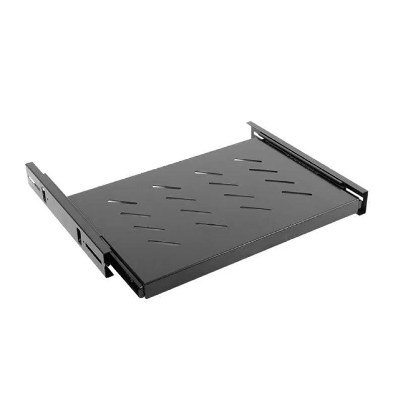 Mensola Lanberg AK-1006-B Regolabile Nero 19" 1U 60kg Mensola - immagine 1