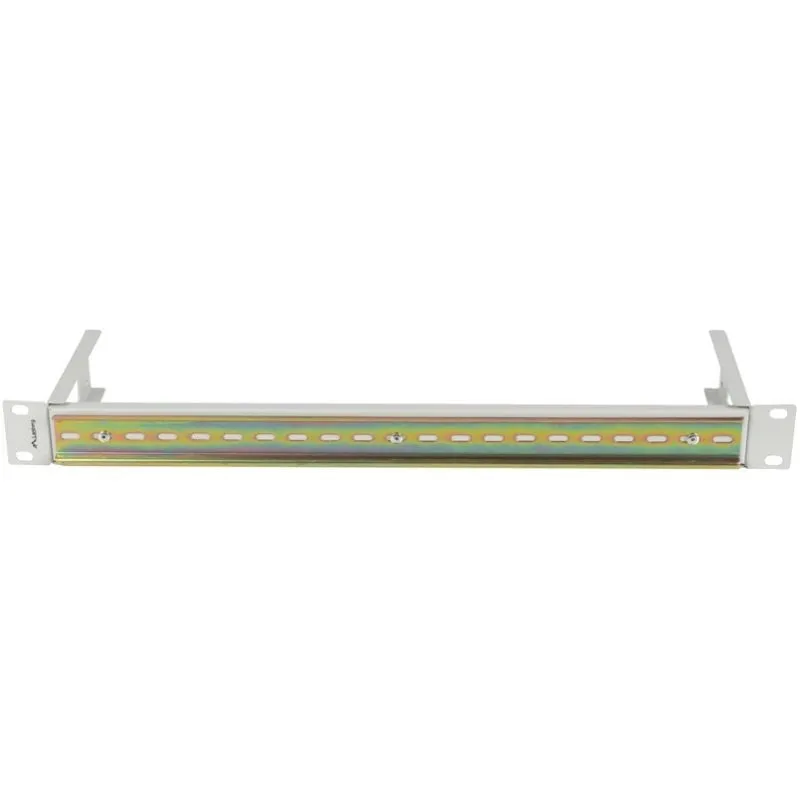 Binario DIN Lanberg AK-1801-S 19" 1U Grigio RAL7035 in Acciaio per Rack - immagine 1