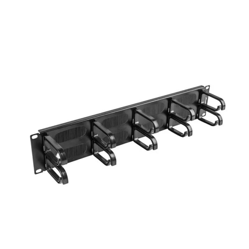 Pannello Gestione Cavi Lanberg AK-1204-B 2U 19" Nero MetallicoPannello Gestione Cavi Lanberg AK-1204-B 2U 19" Nero Metallico - immagine 1