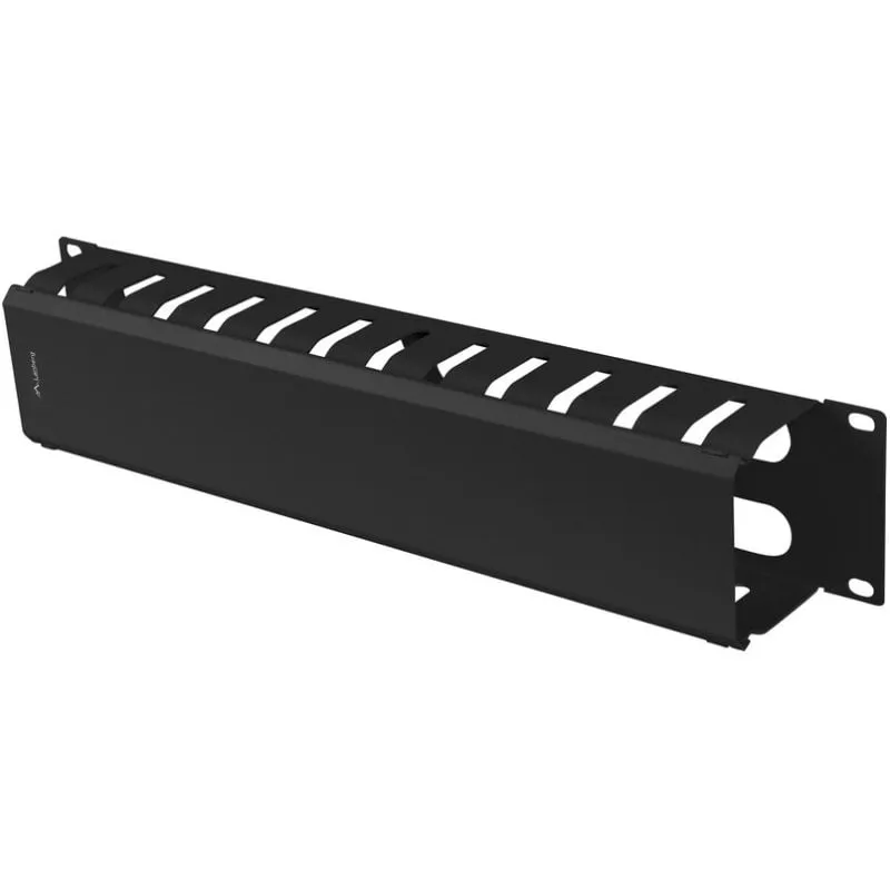 Cable Organizer Lanberg AK-1705-B 19" 2U in Acciaio Nero RAL9004 Cable Organizer Lanberg AK-1705-B 19" 2U in Acciaio Nero RAL9004 - immagine 1