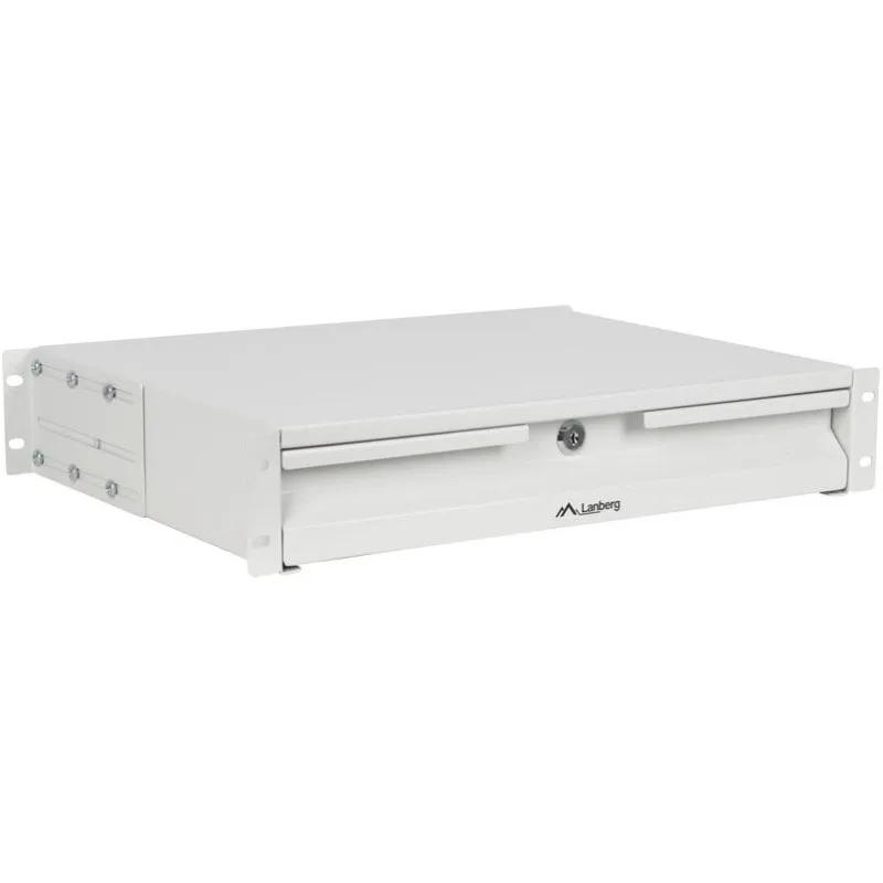 Cassetto Lanberg AK-2001-S Acciaio Grigio RAL7035 19" 2U 90kg - immagine 1