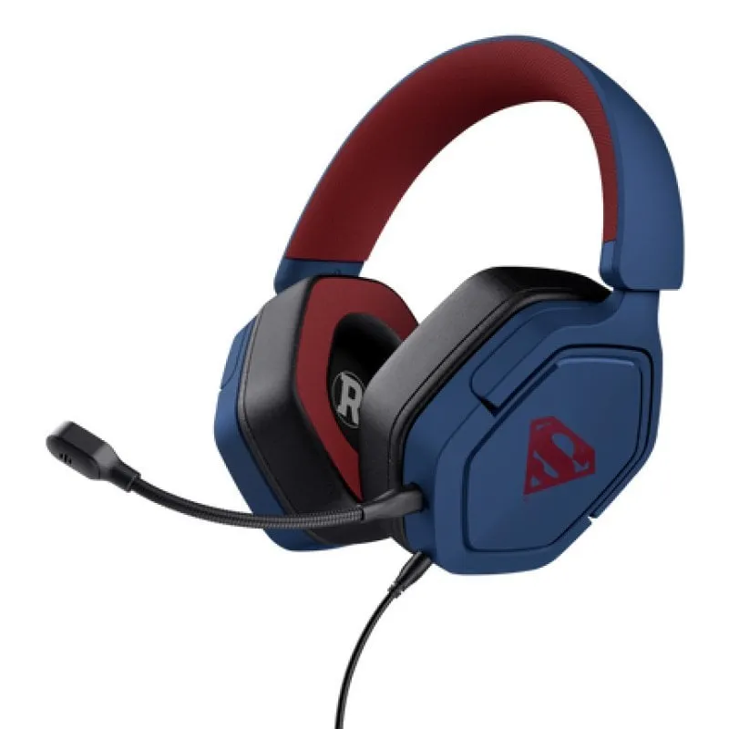 Cuffie multipiattaforma Trust Wired con microfono staccabile, blu/rosso - immagine 1