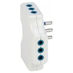 Adattatore 3 prese 2P+T 10A (std italiano) SPAZIOZERO Bianco PP2346 - immagine 1
