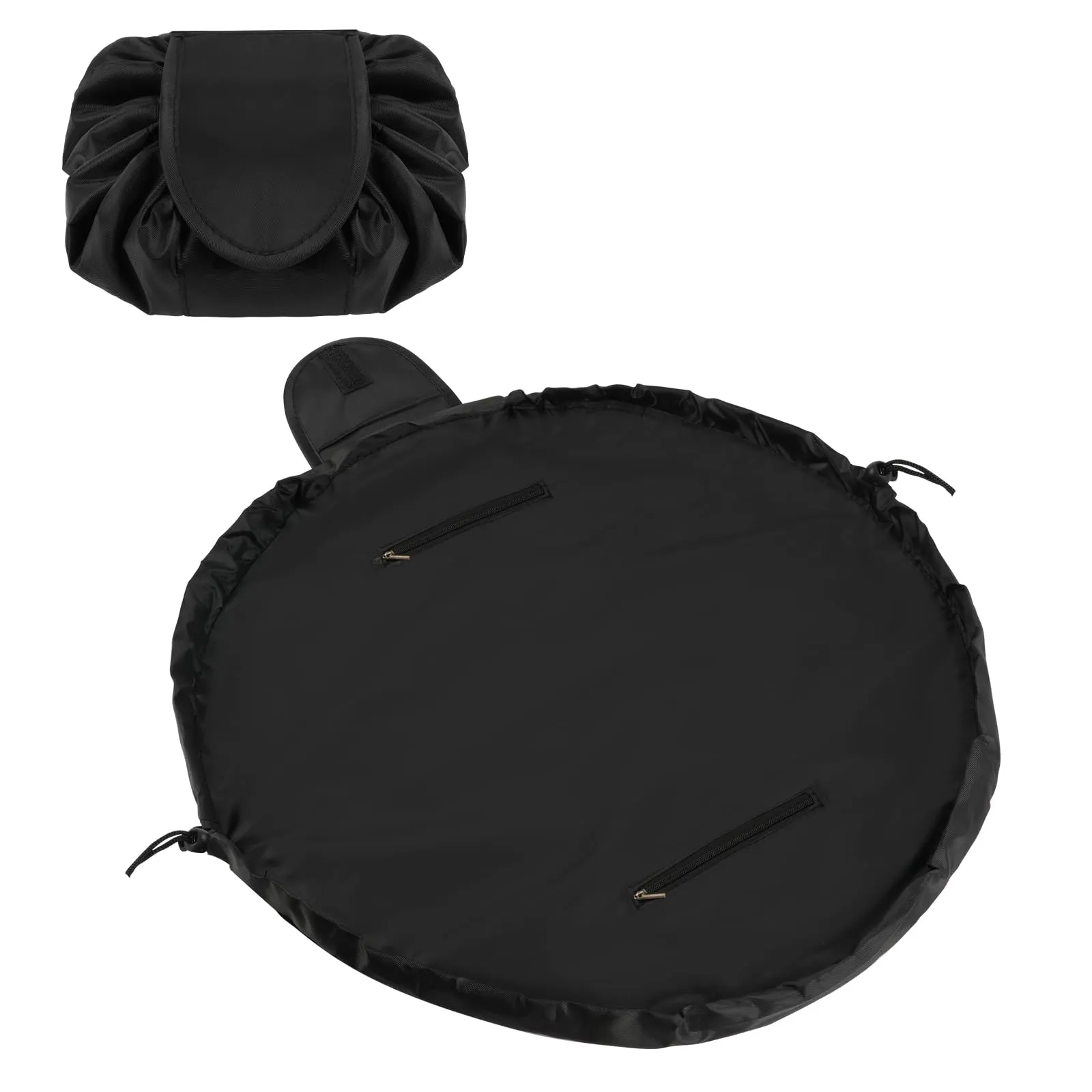 URAQT Borsa Cosmetica da Viaggio,  Impermeabile, Portatile,Nero - immagine 8