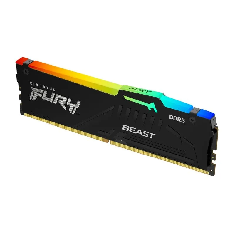 Memoria RAM RGB FURY Beast da 32 GB DDR5 6000 MT/s Kingston - immagine 1