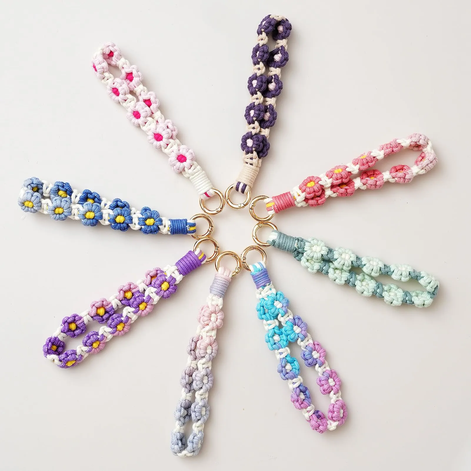 AOKSUNOVA Portachiavi Macramè con Cordino Corto - immagine 6