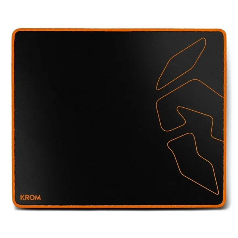 Tappetino per mouse da gioco Krom Knout Speed Special Edition 320x270 mm Nero Arancione Microfibra - immagine 1