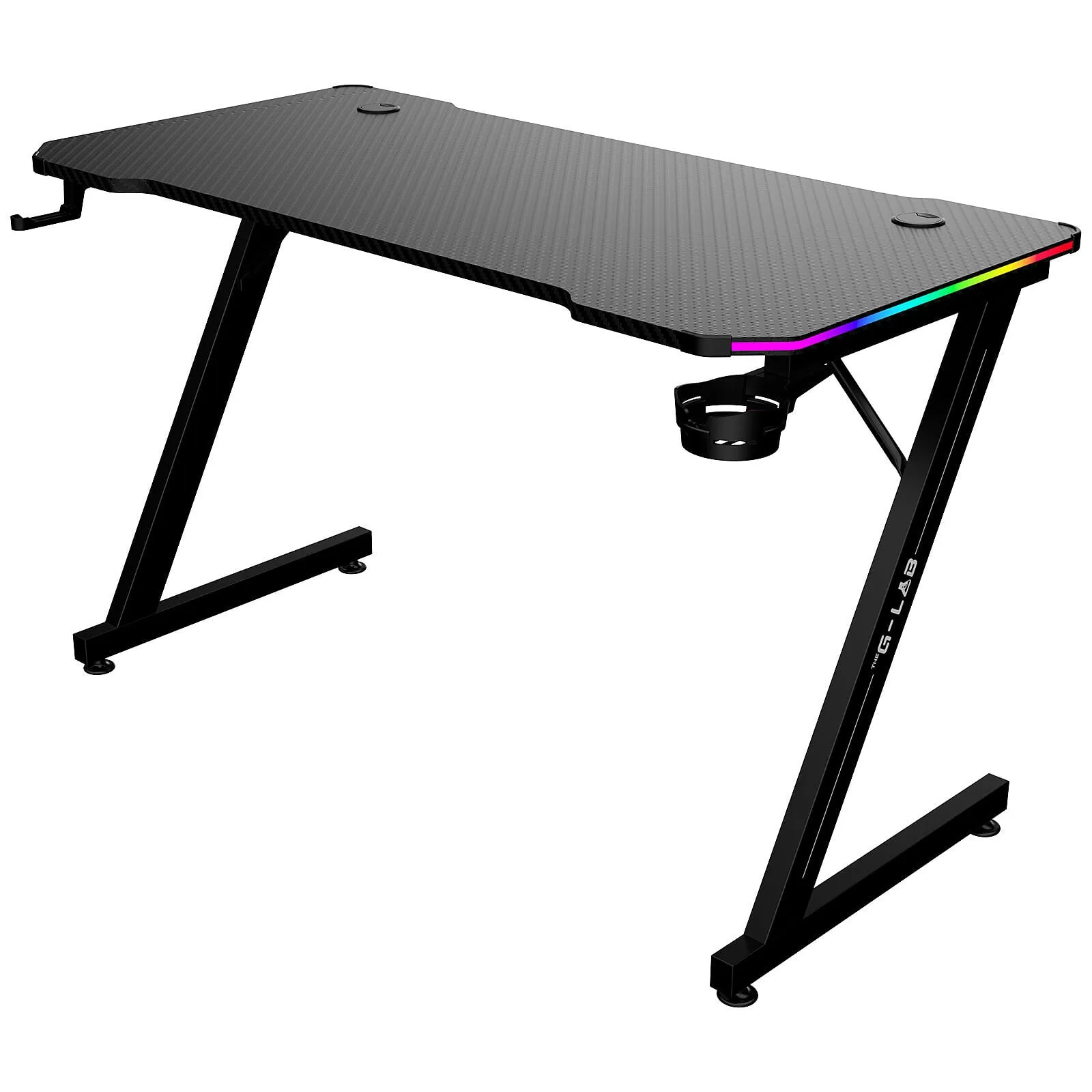 Scrivania Gaming The G-Lab 120cm Metallo e MDF LED RGB - immagine 1