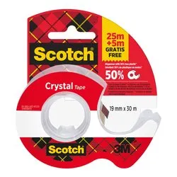 Nastro adesivo Crystal con dispenser (19mm x 25m) SCOTCH Trasparente 7100308146 - immagine 1