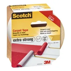 Nastro biadesivo Extra Strong Moquette (50mm x 20m) per uso interno SCOTCH 7100173411 - immagine 1