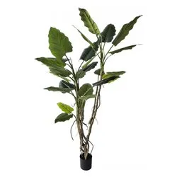 Pianta artificiale Alocasia c-26foglie (200cm) 0173141 - immagine 1