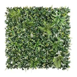 Siepe sintetica pannello mix edera e felce (100x100cm) Verde 0790461 - immagine 1