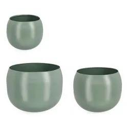 Set porta vasi piante 3 pz acciaio KEYRA Salvia 0722931 - immagine 1