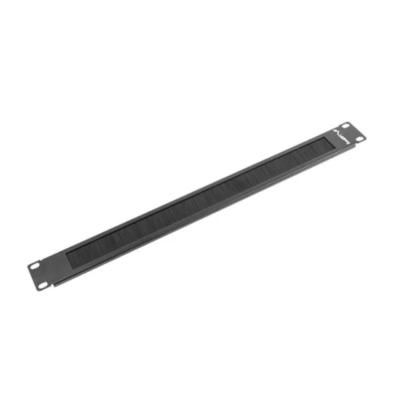 Pannello Passacavi con Spazzola Lanberg AK-1101-B Nero 1U 19" - immagine 1