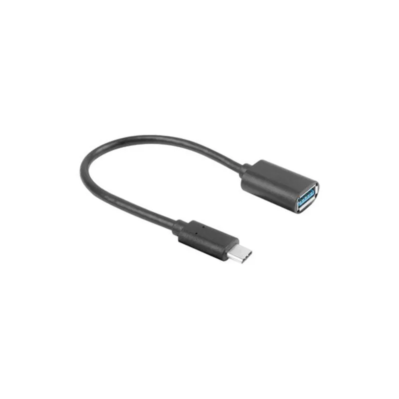 Adattatore Lanberg AD-UC-UA-04 USB A USB C 0,15 m 5 Gbit/s Nero - immagine 1