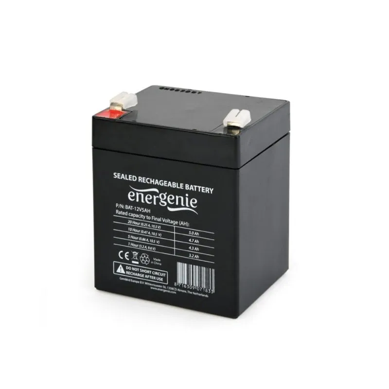 Batteria Gembird 12V 5Ah Sealed Lead Acid VRLA Nero 1,6 kg - immagine 1