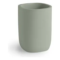 Bicchiere porta spazzolino (7,7x7,7x10,7cm) YLENIA Verde YL9807 - immagine 1