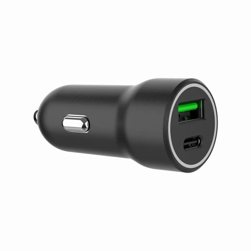 Caricabatterie Auto Gembird TA-UC-A2PDQC20-CAR-01 USB 20W 2 Porte Nero - immagine 1