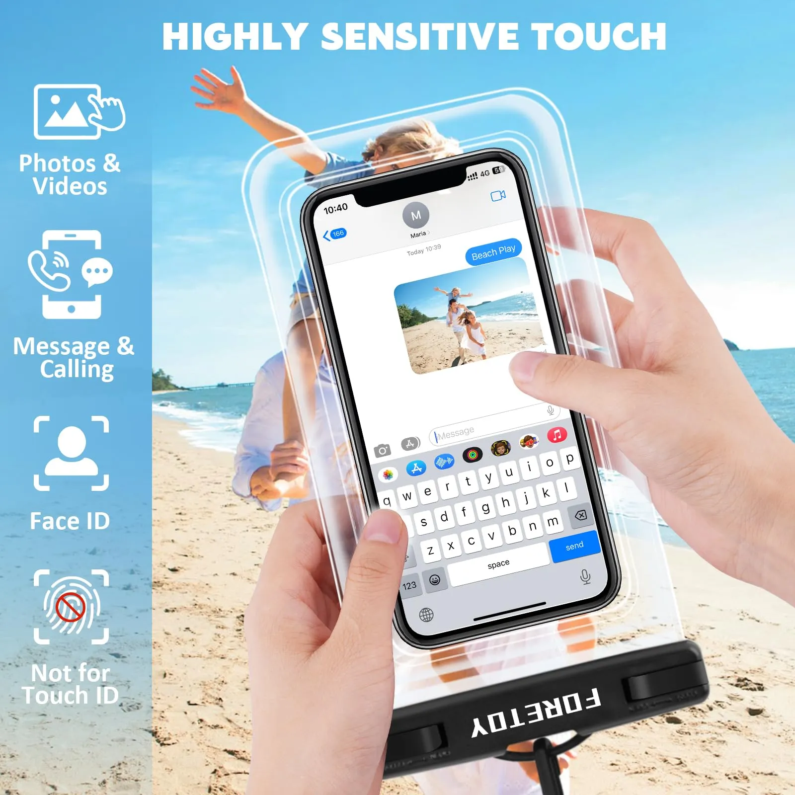 Borsa Impermeabile Mare & Custodia Impermeabile Smartphone, Sacca Stagna - immagine 4