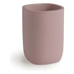 Bicchiere porta spazzolino (7,7x7,7x10,7cm) YLENIA Rosa YL9810 - immagine 1