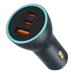 Caricabatterie accendisigari USB Type-A, USB Type-C GaN Chip 65W Black C00035202841 00 - immagine 1