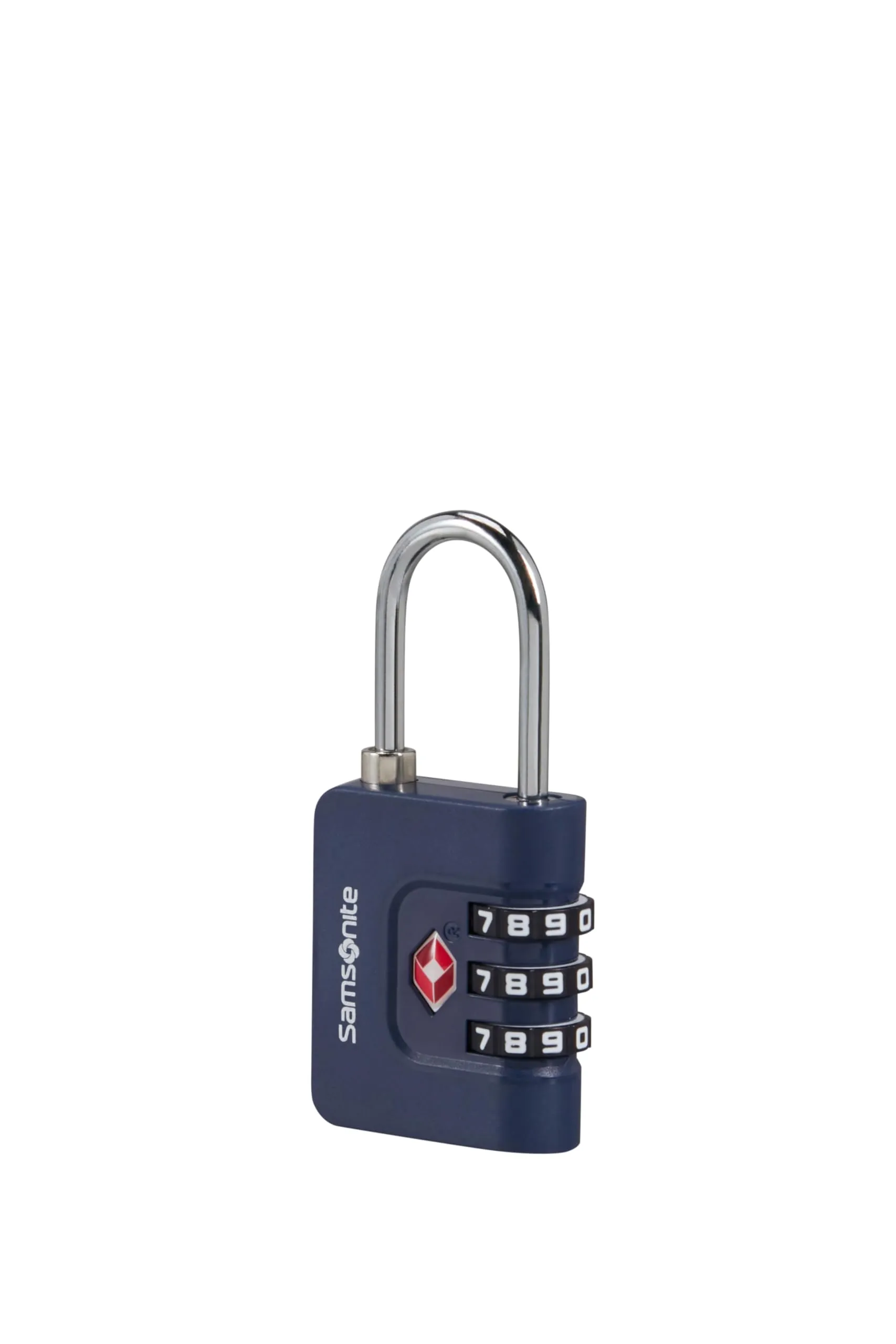 Samsonite TA Revolution - Lucchetto a combinazione TSA con codice a 3 cifre, lucchetto per bagagli sicuro per valigie e borse, lucchetto per valigia, Blu (Midnight Blue) - immagine 1