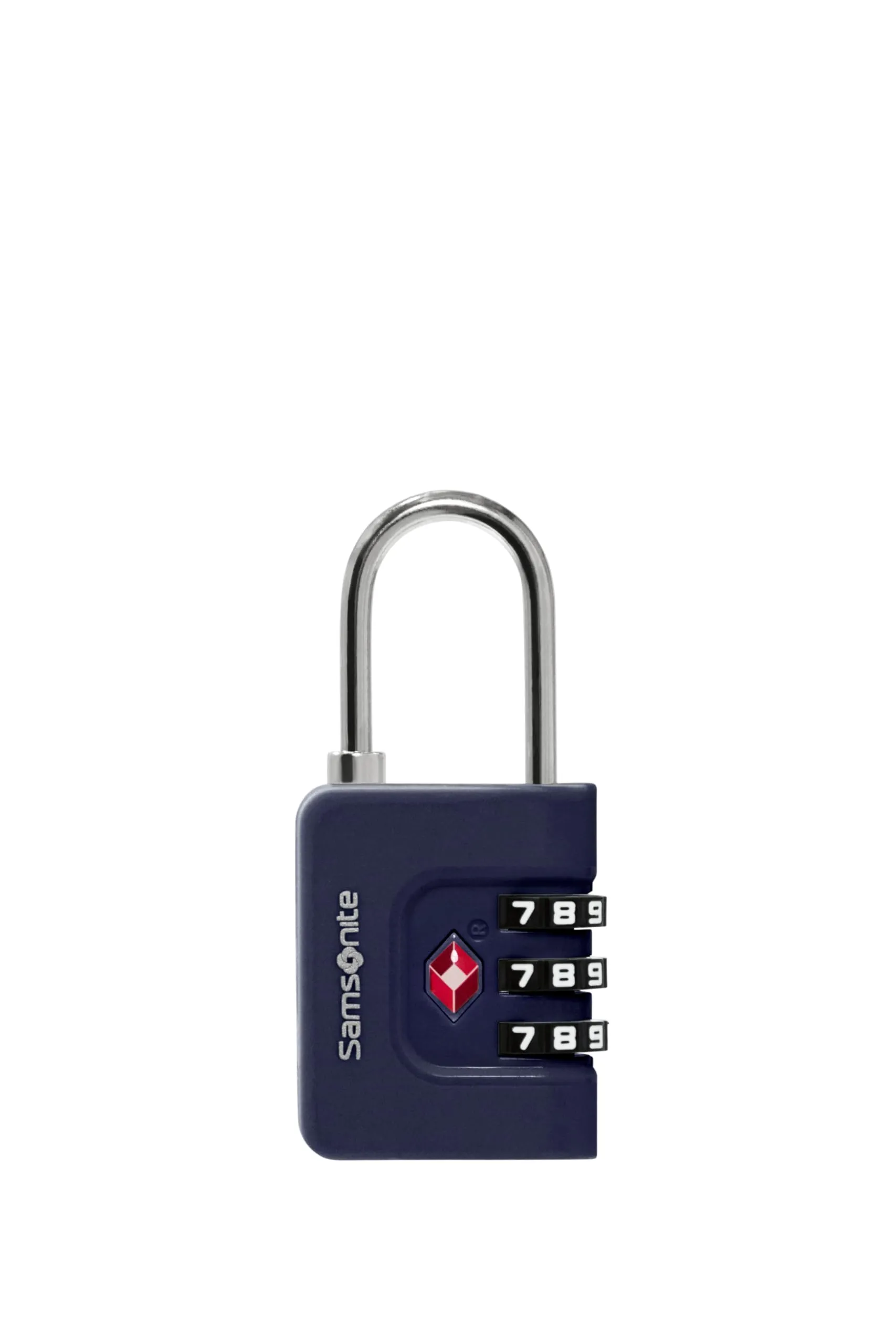 Samsonite TA Revolution - Lucchetto a combinazione TSA con codice a 3 cifre, lucchetto per bagagli sicuro per valigie e borse, lucchetto per valigia, Blu (Midnight Blue) - immagine 2