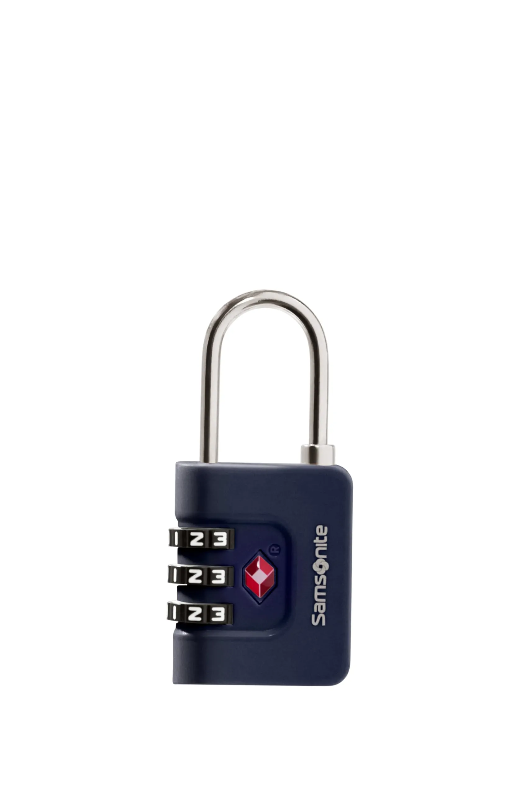 Samsonite TA Revolution - Lucchetto a combinazione TSA con codice a 3 cifre, lucchetto per bagagli sicuro per valigie e borse, lucchetto per valigia, Blu (Midnight Blue) - immagine 4