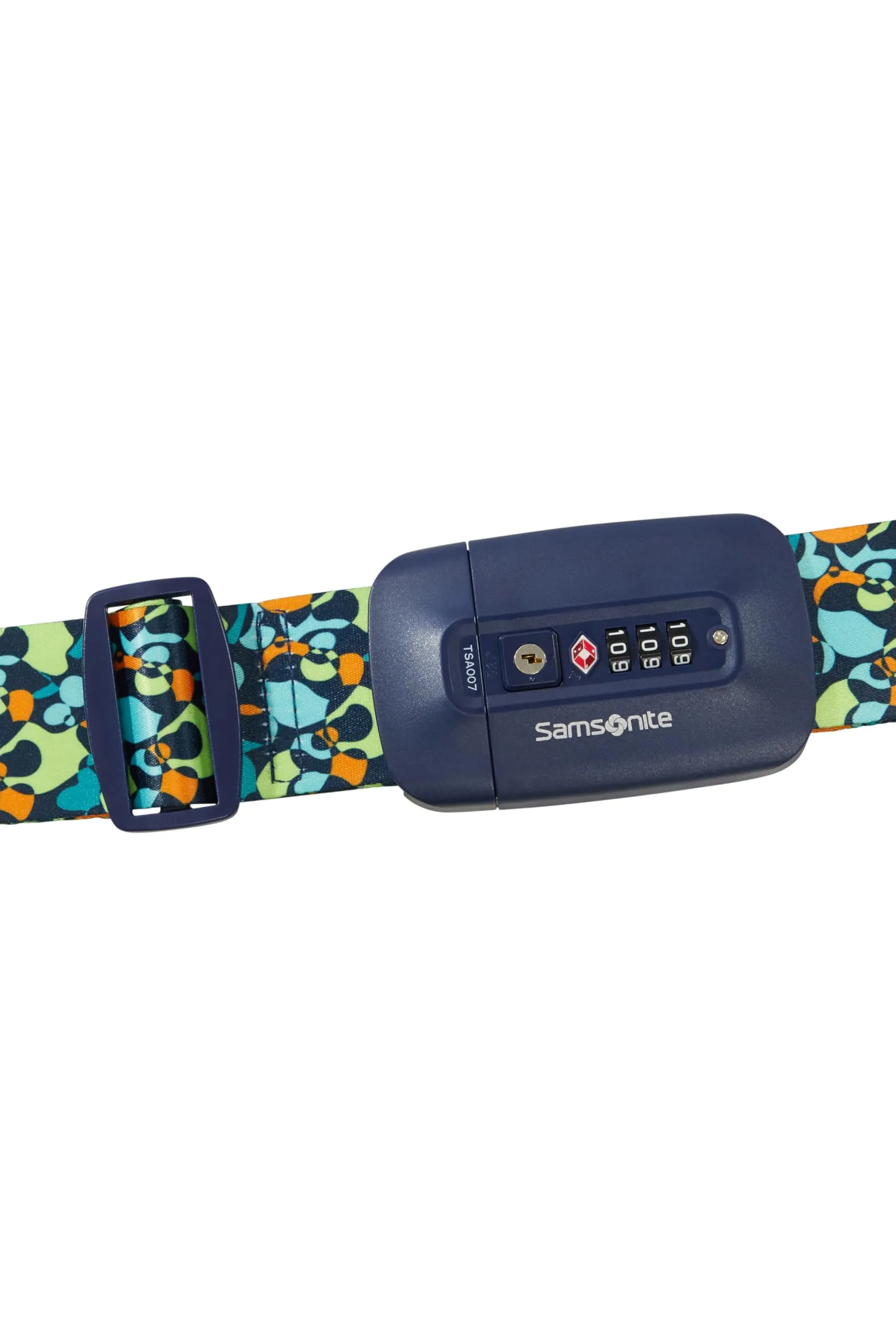 Samsonite TA Revolution – Cinghia per bagagli con lucchetto TSA, regolabile 50mm, fibbia a scatto robusta, cinghia per valigia sicura per viaggi, Multicolore (Colorwave) - immagine 2