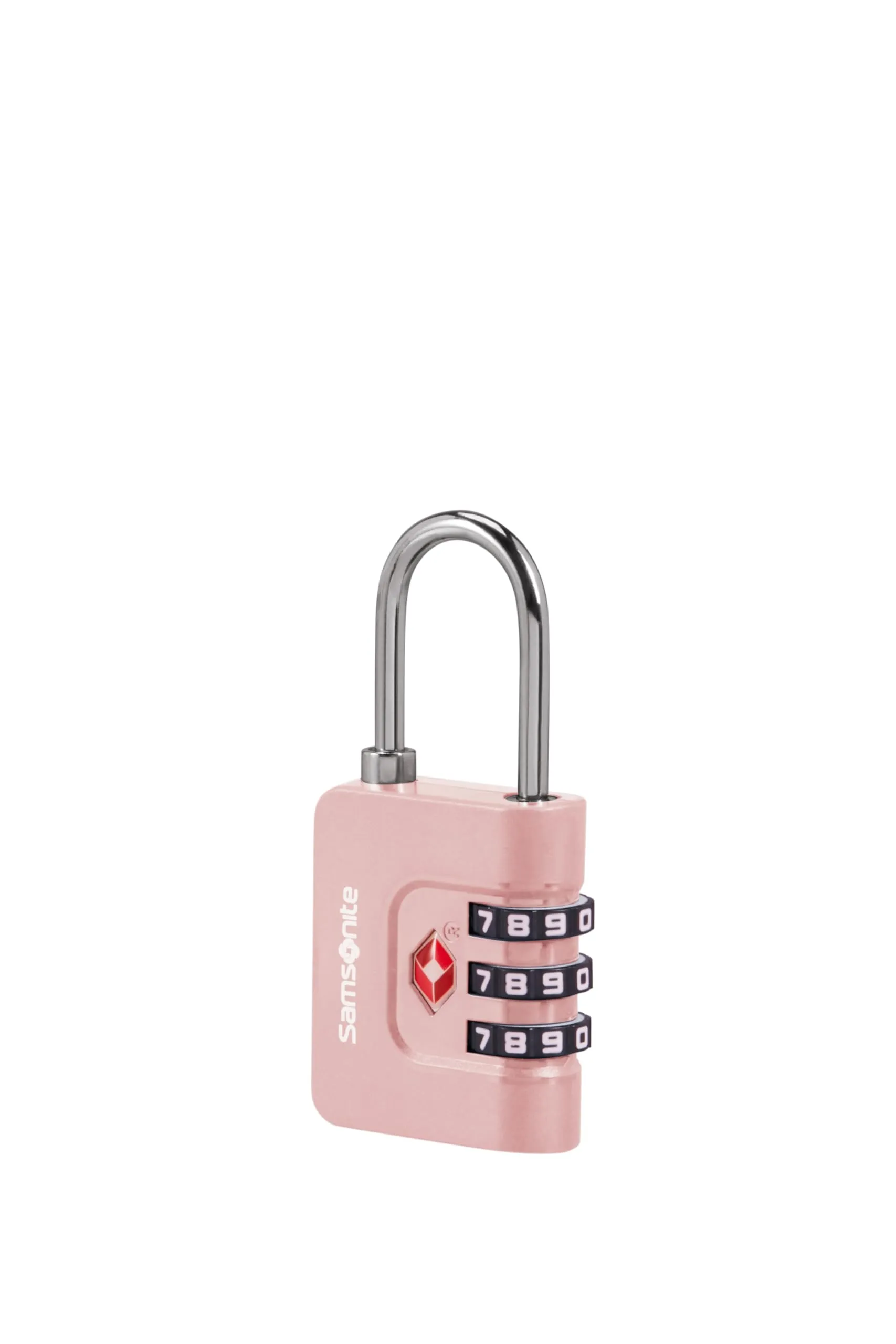 Samsonite TA Revolution - Lucchetto a combinazione TSA con codice a 3 cifre, lucchetto per bagagli sicuro per valigie e borse, lucchetto per valigia, Rosa (Rose) - immagine 1