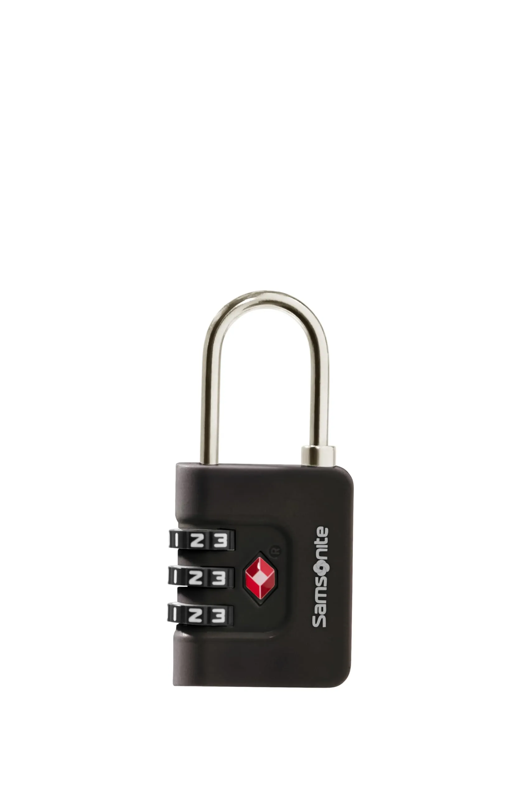 Samsonite TA Revolution - Lucchetto a combinazione TSA con codice a 3 cifre, lucchetto per bagagli sicuro per valigie e borse, lucchetto per valigia, Nero - immagine 4