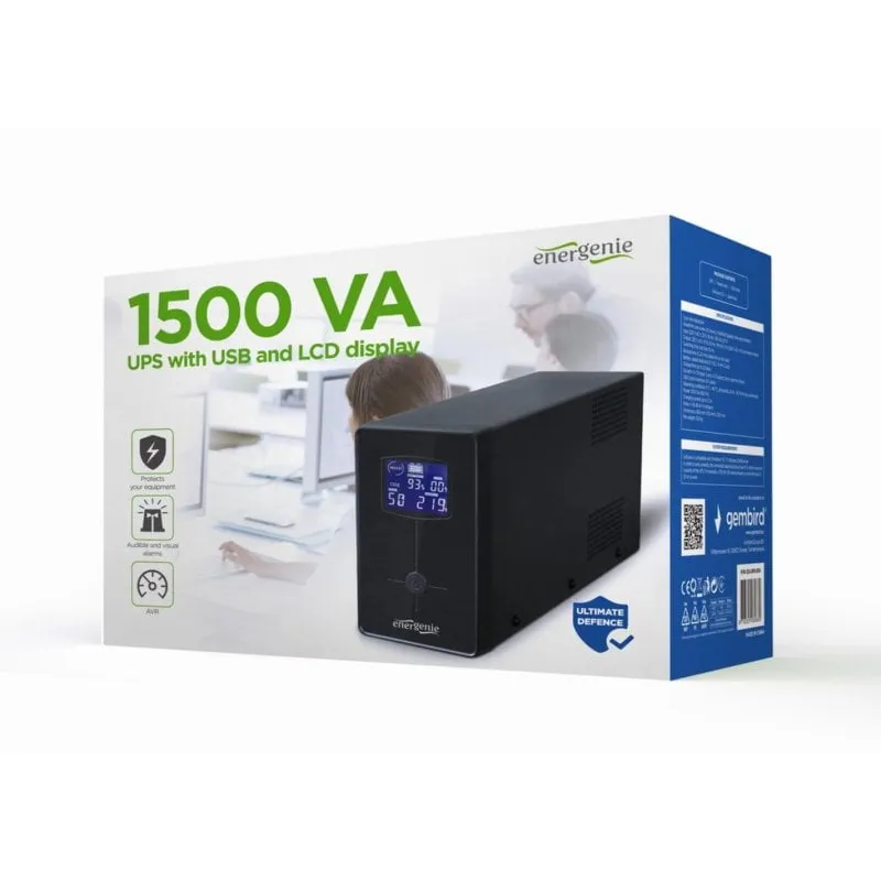 Sai Gembird 1,5 kVA Batteria al Piombo Acido 10 Minuti Protezione Sovraccarico - immagine 1
