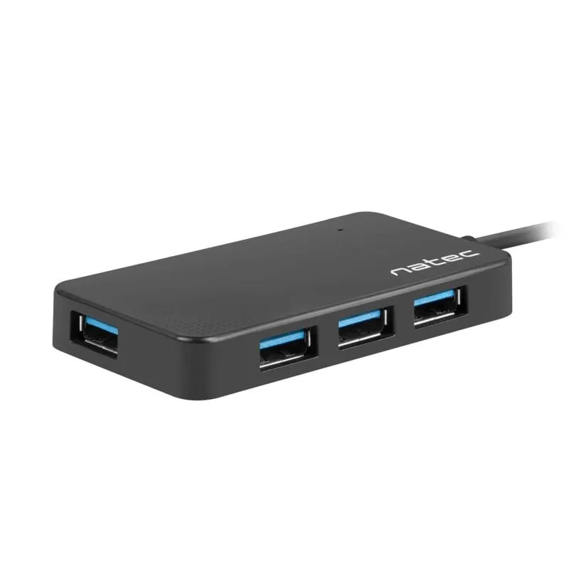 Hub NATEC Silkworm 2 porte USB 3.2 Gen 1 5000 Mbit/s nero 0,15m USB - immagine 1