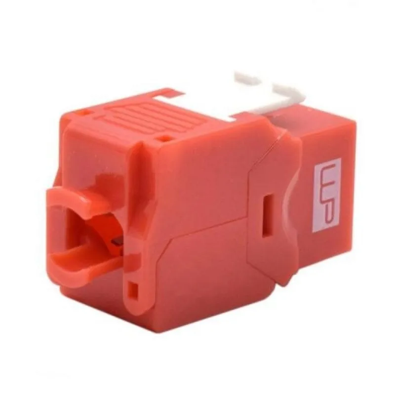 WP Keystone CAT. 6A UTP RJ45 Femmina Rosso WP WPC-KEY-6AUP-TL/R Plano 22/26 - immagine 1