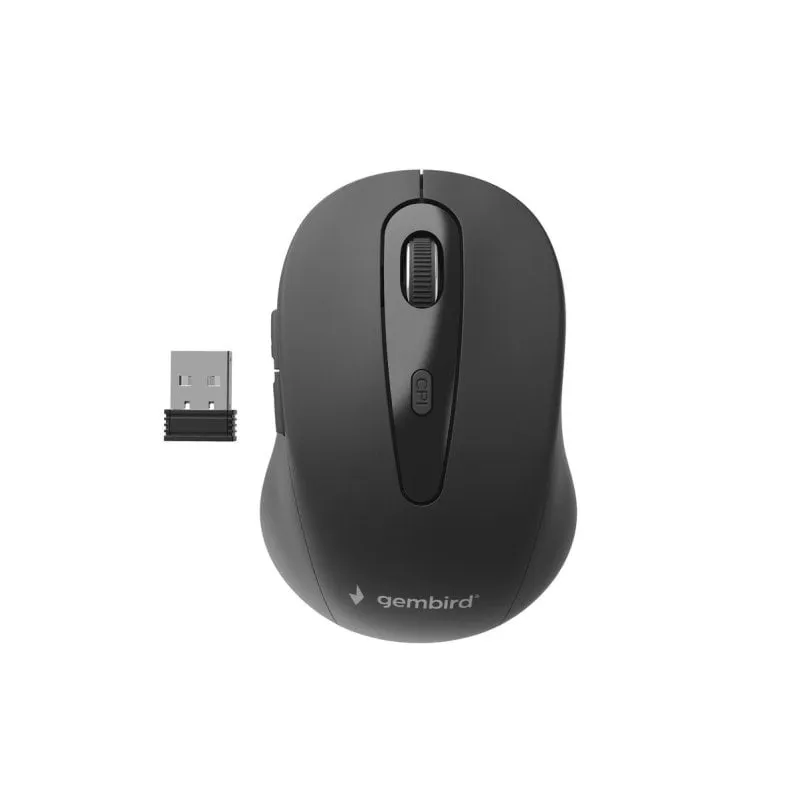 Ratón Gembird inalámbrico 1600 DPI 6 botones con Nanoreceptor USB - immagine 1