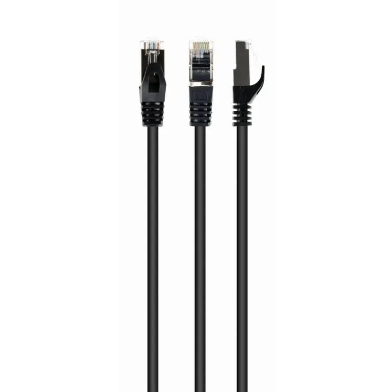 Cavo Rete Gembird PP6A-LSZHCU-BK-1.5M Cat6a RJ-45 Oro Nero Cavo Rete Gembird PP6A-LSZHCU-BK-1.5M Cat6a RJ-45 Oro Nero - immagine 1