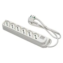 Multipresa tavolo con interruttore 6P 10/16A Bianco 47430 - immagine 1
