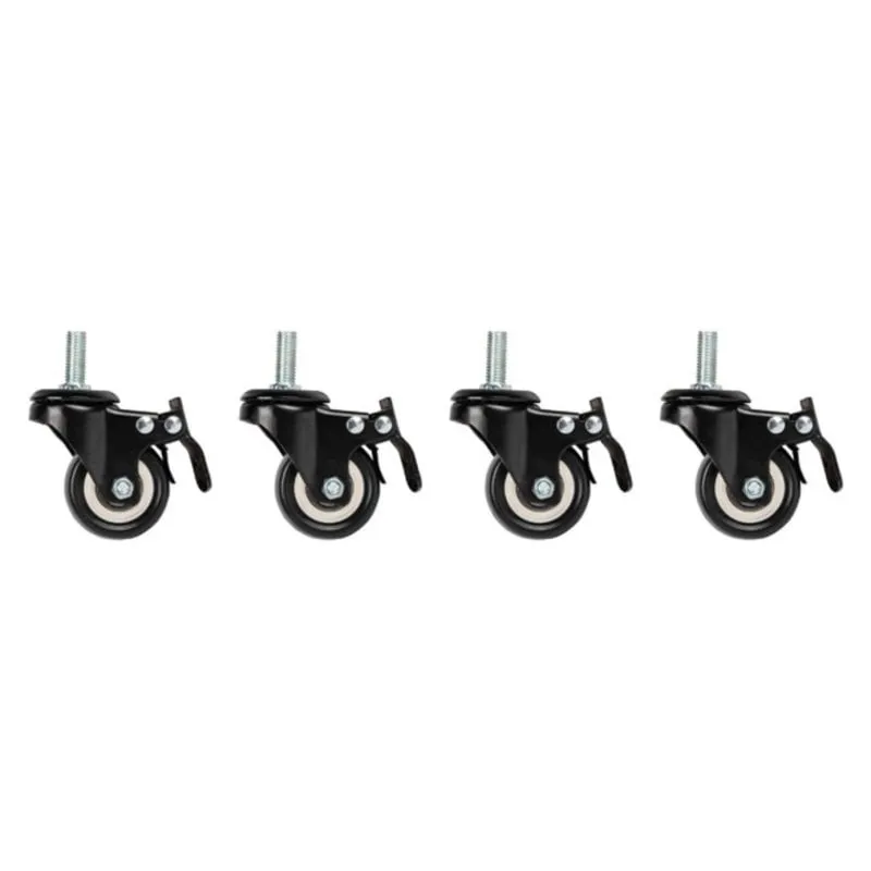 Ruote Girevoli Lanberg AK-1601-B Nero Set da 4 Pezzi Ruote Girevoli Lanberg AK-1601-B Nero Set da 4 Pezzi - immagine 1