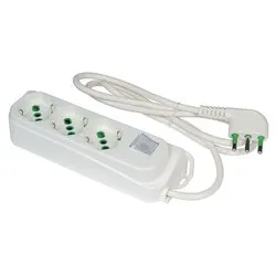 Multipresa tavolo con interruttore 3P 10/16A Bianco 47460 - immagine 1
