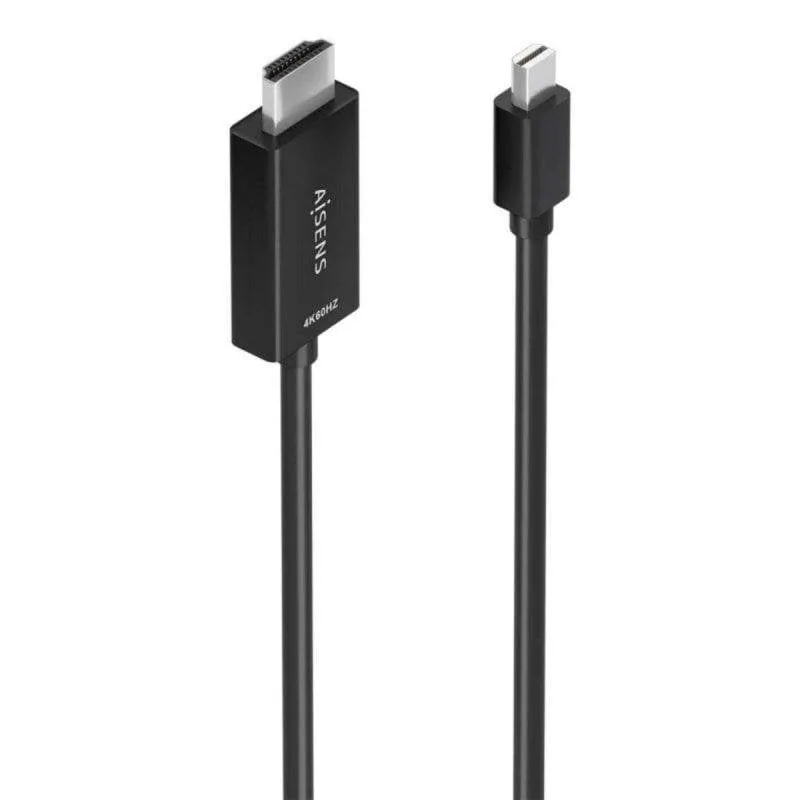 Cavo Convertitore Aisens A125-0886 Mini DisplayPort a HDMI 4K@60Hz 1m Nero - immagine 1