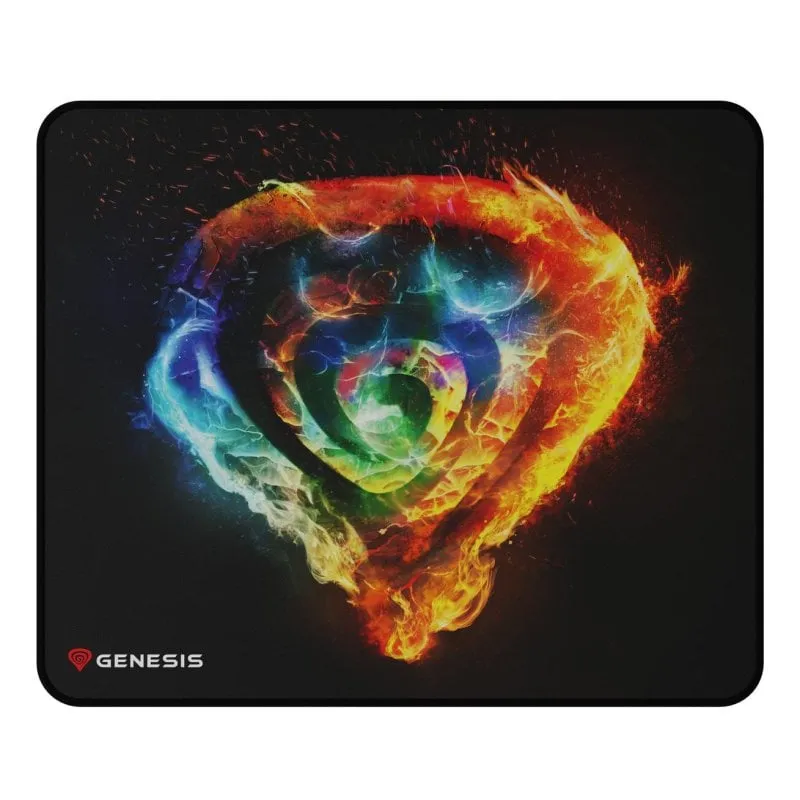 Alfombrilla Genesis Carbon 500 M Fire G2 Multicolor Tela Caucho Gaming - immagine 1