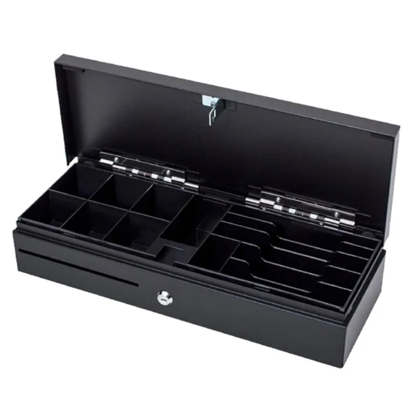 Cassetto Porta Contanti Mustek LB-170A Acciaio Inox Nero 460x170x100mm - immagine 1