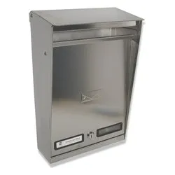 Cassetta posta con tettuccio (25x9x39cm) Cromo 10012 - immagine 1