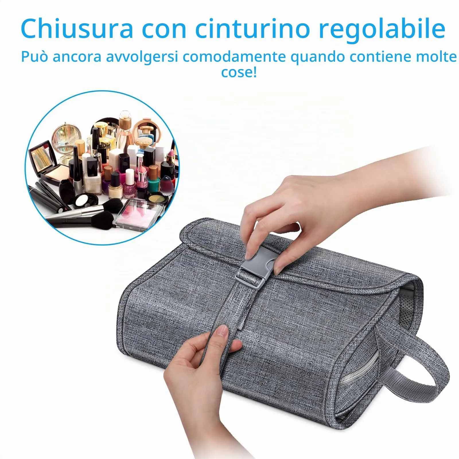 FINTIE Beauty Case da Viaggio Portatile Trucco - immagine 4